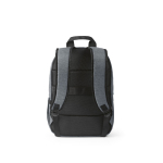 Rucksack aus 300D RPET mit Frontfach mit Reißverschluss, 15,6”,18 L farbe hellgrau Ansicht von hinten
