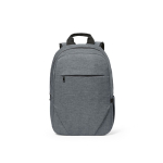 Rucksack aus 300D RPET mit Frontfach mit Reißverschluss, 15,6”,18 L farbe hellgrau Ansicht von vorne
