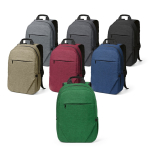 Rucksack aus 300D RPET mit Frontfach mit Reißverschluss, 15,6”,18 L