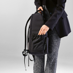 Rucksack aus recyceltem Polyester mit Laptopfach, 18 L farbe schwarz zweite Ansicht der Umgebung