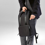 Rucksack aus recyceltem Polyester mit Laptopfach, 18 L farbe schwarz dritte Ansicht der Umgebung