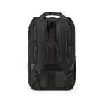 Rucksack aus recyceltem Polyester mit Laptopfach, 18 L farbe schwarz Ansicht von hinten