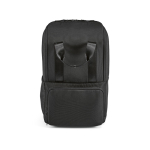 Rucksack aus recyceltem Polyester mit Laptopfach, 18 L farbe schwarz zweite Ansicht von vorne