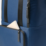 Rucksack aus recyceltem Polyester mit Laptopfach, 18 L farbe blau dritte Detailansicht