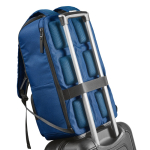 Rucksack aus recyceltem Polyester mit Laptopfach, 18 L farbe blau Detailansicht