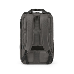 Rucksack aus recyceltem Polyester mit Laptopfach, 18 L farbe grau Ansicht von hinten