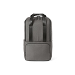 Rucksack aus recyceltem Polyester mit Laptopfach, 18 L farbe grau Ansicht von vorne