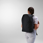 Laptop-Rucksack aus RPET mit Ripstop-Beschichtung, 15,6 Zoll farbe schwarz Ansicht der Umgebung