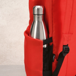 Laptop-Rucksack aus RPET mit Ripstop-Beschichtung, 15,6 Zoll farbe rot Detailansicht