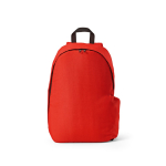Laptop-Rucksack aus RPET mit Ripstop-Beschichtung, 15,6 Zoll farbe rot Ansicht von vorne