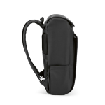 Rucksack aus Kunstleder mit gepolstertem Laptopfach, 20 L farbe schwarz dritte Ansicht