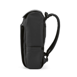 Rucksack aus Kunstleder mit gepolstertem Laptopfach, 20 L farbe schwarz vierte Ansicht