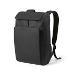 Rucksack aus Kunstleder mit gepolstertem Laptopfach, 20 L farbe schwarz fünfte Ansicht