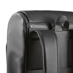 Rucksack aus Kunstleder mit gepolstertem Laptopfach, 20 L farbe schwarz sechste Ansicht