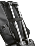 Rucksack aus Kunstleder mit gepolstertem Laptopfach, 20 L farbe schwarz Detailansicht