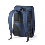 Rucksack aus Kunstleder mit gepolstertem Laptopfach, 20 L farbe blau zweite Ansicht