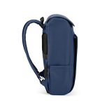 Rucksack aus Kunstleder mit gepolstertem Laptopfach, 20 L farbe blau dritte Ansicht