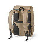 Rucksack aus Kunstleder mit gepolstertem Laptopfach, 20 L farbe camel zweite Ansicht