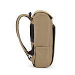 Rucksack aus Kunstleder mit gepolstertem Laptopfach, 20 L farbe camel dritte Ansicht