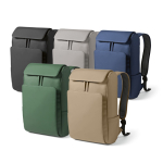Rucksack aus Kunstleder mit gepolstertem Laptopfach, 20 L