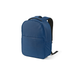 Urbaner Rucksack aus recyceltem Kunststoff mit Trolleyband, 17 Zoll farbe blau