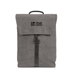Rucksack aus recycelter Baumwolle mit Kunstlederdetails, 25 l Hauptansicht