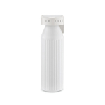Trinkflasche aus recyceltem Edelstahl mit LED-Anzeigen, 650 ml farbe weiß