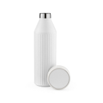 Trinkflasche aus recyceltem Edelstahl mit LED-Anzeigen, 650 ml farbe weiß zweite Ansicht