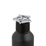 Doppelwandige Flasche aus recyceltem Edelstahl mit Ruder-Verschluss, 750 ml farbe schwarz dritte Ansicht