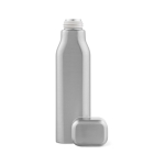 Auslaufsichere Flasche aus recyceltem Edelstahl im Industriedesign, 1 l farbe silber zweite Ansicht
