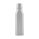 Auslaufsichere Flasche aus recyceltem Edelstahl im Industriedesign, 1 l farbe silber Ansicht von hinten