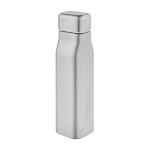 Auslaufsichere Flasche aus recyceltem Edelstahl im Industriedesign, 1 l farbe silber