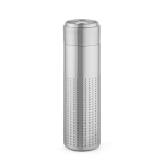Doppelwandige Flasche aus recyceltem Edelstahl, 500 ml farbe silber