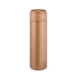 Doppelwandige Flasche aus recyceltem Edelstahl, 500 ml farbe bronze