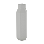 Auslaufsichere sechseckige Flasche aus recyceltem Edelstahl, 500 ml farbe grau