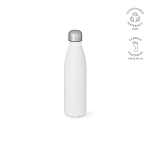Flasche mit Anti-Tropf-Verschluss in vielen Farben, 500 ml farbe weiß