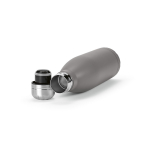 Flasche mit Anti-Tropf-Verschluss in vielen Farben, 500 ml farbe grau dritte Ansicht