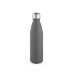 Flasche mit Anti-Tropf-Verschluss in vielen Farben, 500 ml farbe grau Ansicht von vorne
