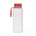 Flasche aus recyceltem Edelstahl mit 360°-Druckverschluss, 750 ml farbe rot