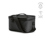 Kühltasche aus recyceltem Kunststoff mit zwei Tragegriffen, 7,5 l farbe schwarz
