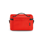 Kühltasche aus recyceltem Kunststoff mit zwei Tragegriffen, 7,5 l farbe rot Ansicht von hinten