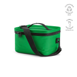 Kühltasche aus recyceltem Kunststoff mit zwei Tragegriffen, 7,5 l farbe grün