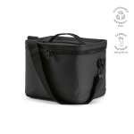 Isolierte Kühltasche aus recyceltem Kunststoff mit großer Öffnung, 10 l farbe schwarz