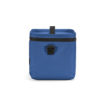Isolierte Kühltasche aus recyceltem Kunststoff mit großer Öffnung, 10 l farbe blau vierte Ansicht