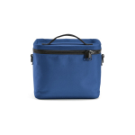 Isolierte Kühltasche aus recyceltem Kunststoff mit großer Öffnung, 10 l farbe blau Ansicht von vorne