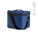Isolierte Kühltasche aus recyceltem Kunststoff mit großer Öffnung, 10 l farbe blau