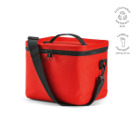 Isolierte Kühltasche aus recyceltem Kunststoff mit großer Öffnung, 10 l farbe rot