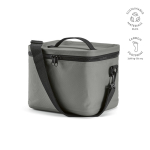 Isolierte Kühltasche aus recyceltem Kunststoff mit großer Öffnung, 10 l farbe grau