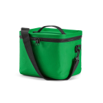 Isolierte Kühltasche aus recyceltem Kunststoff mit großer Öffnung, 10 l farbe grün