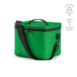 Isolierte Kühltasche aus recyceltem Kunststoff mit großer Öffnung, 10 l farbe grün